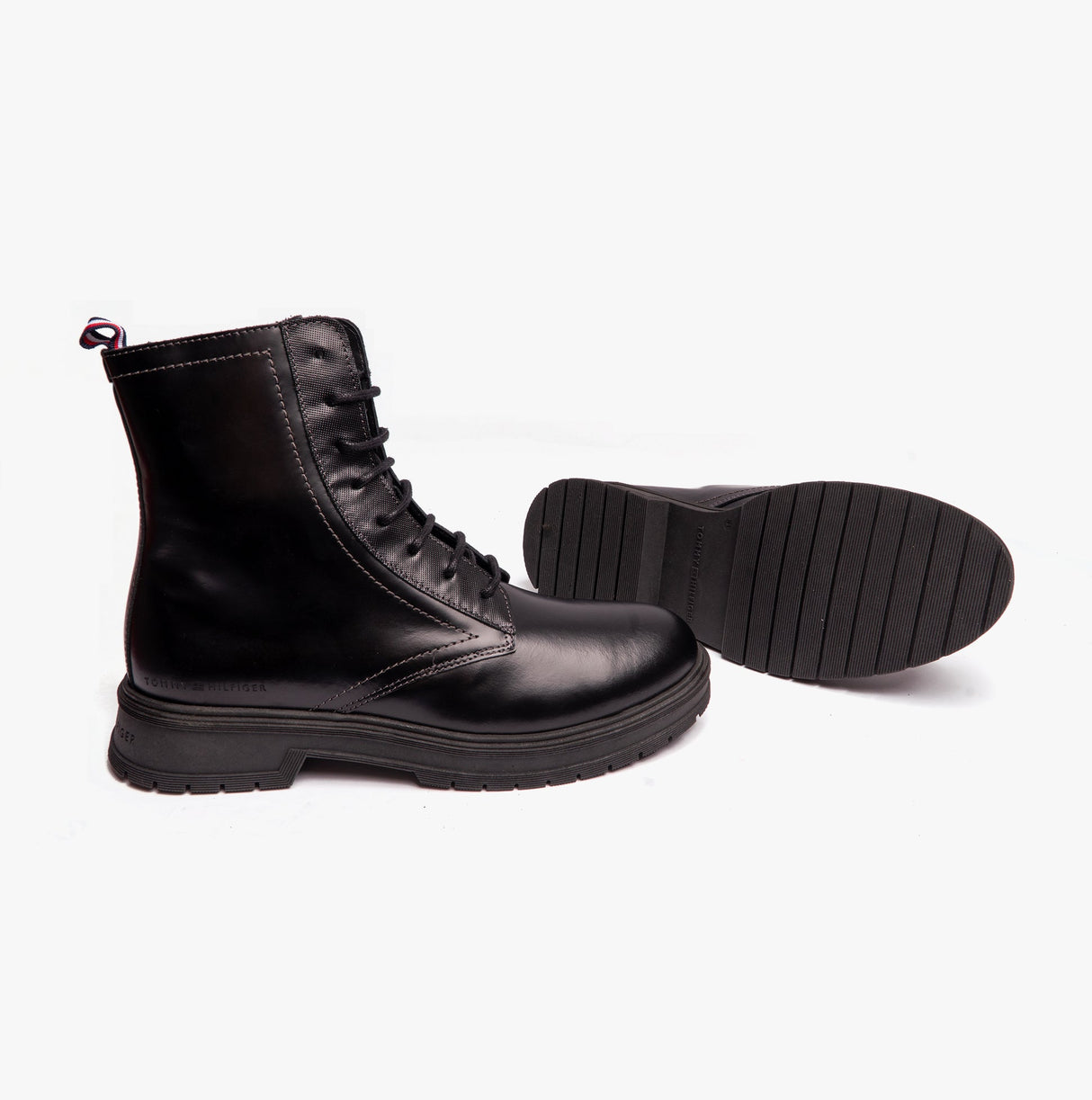 Tommy Hilfiger HILFIGER ABRASIVATO Mens Boots Black