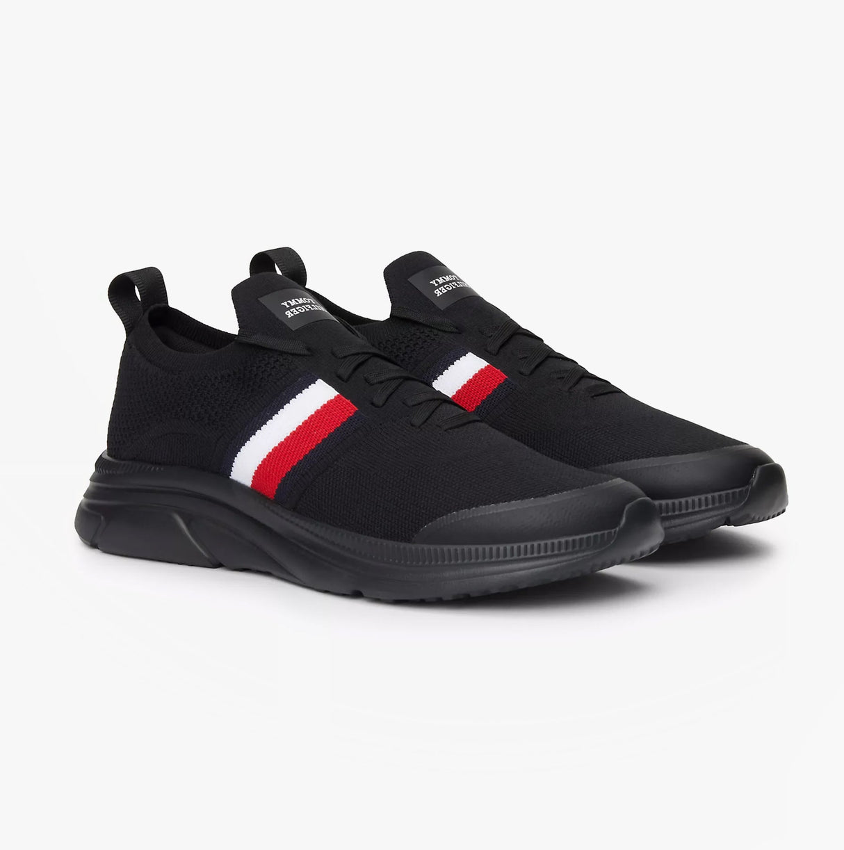 Tommy Hilfiger MODERN RUNNER KNIT S Mens Trainers Black