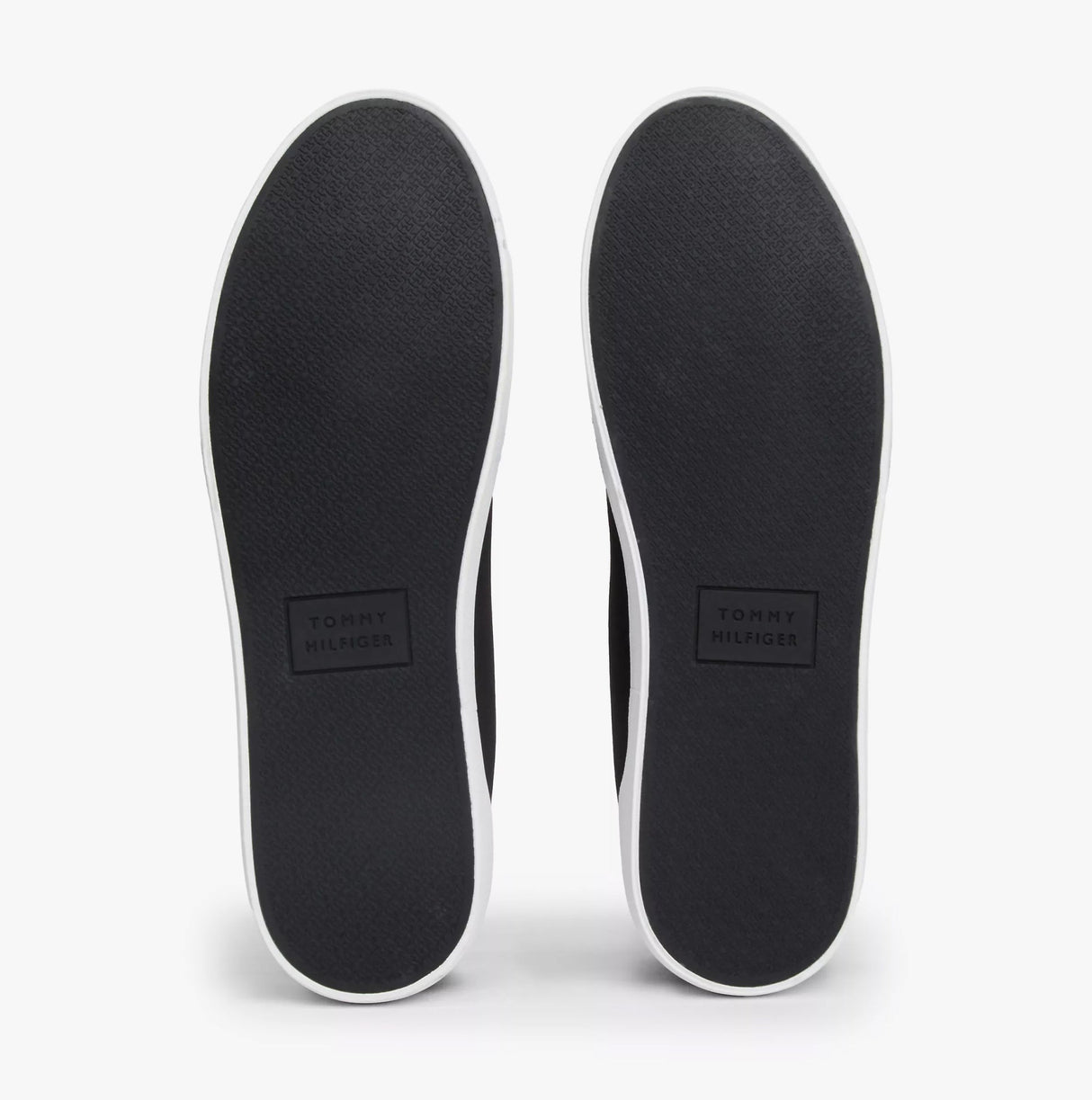 Tommy Hilfiger HI LOW STRIP Mens Trainers Black