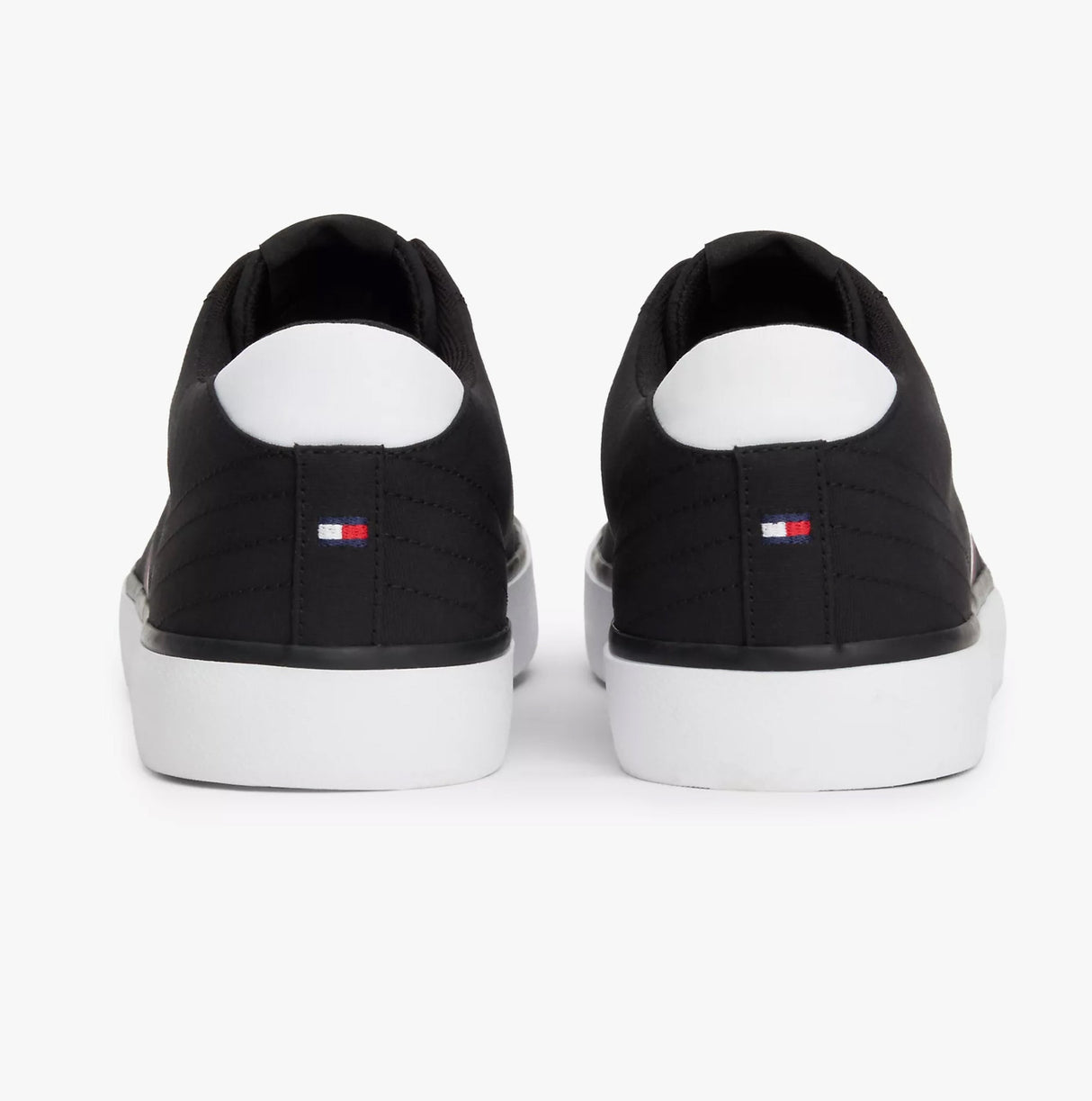 Tommy Hilfiger HI LOW STRIP Mens Trainers Black