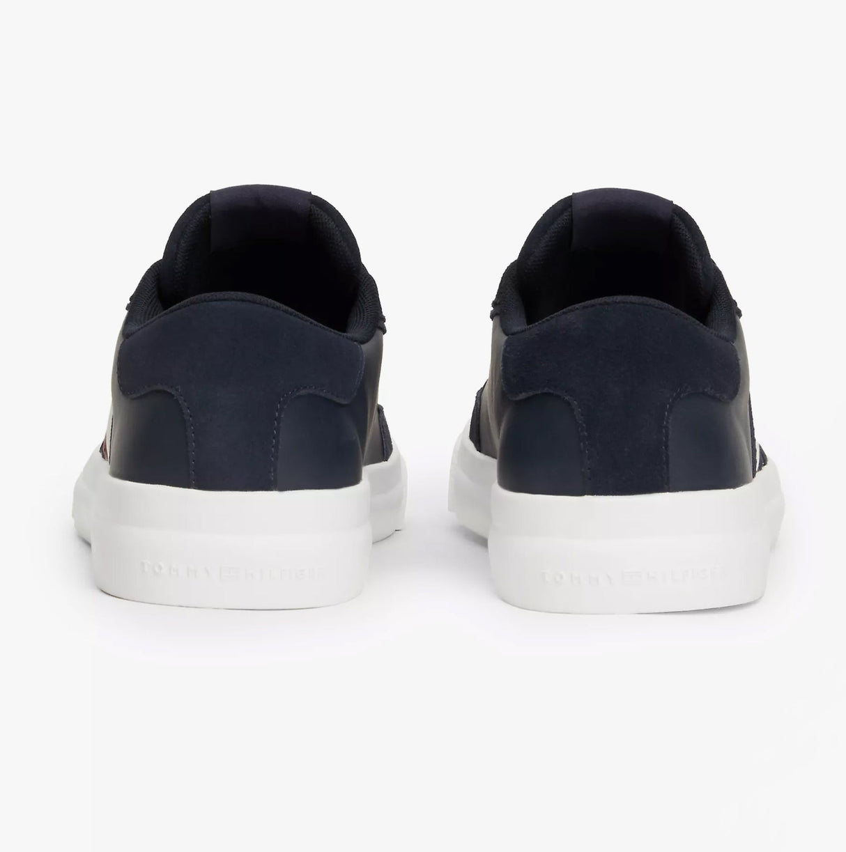 Tommy Hilfiger CUPSET RWB LEATHER Mens Sneakers Desert Sky