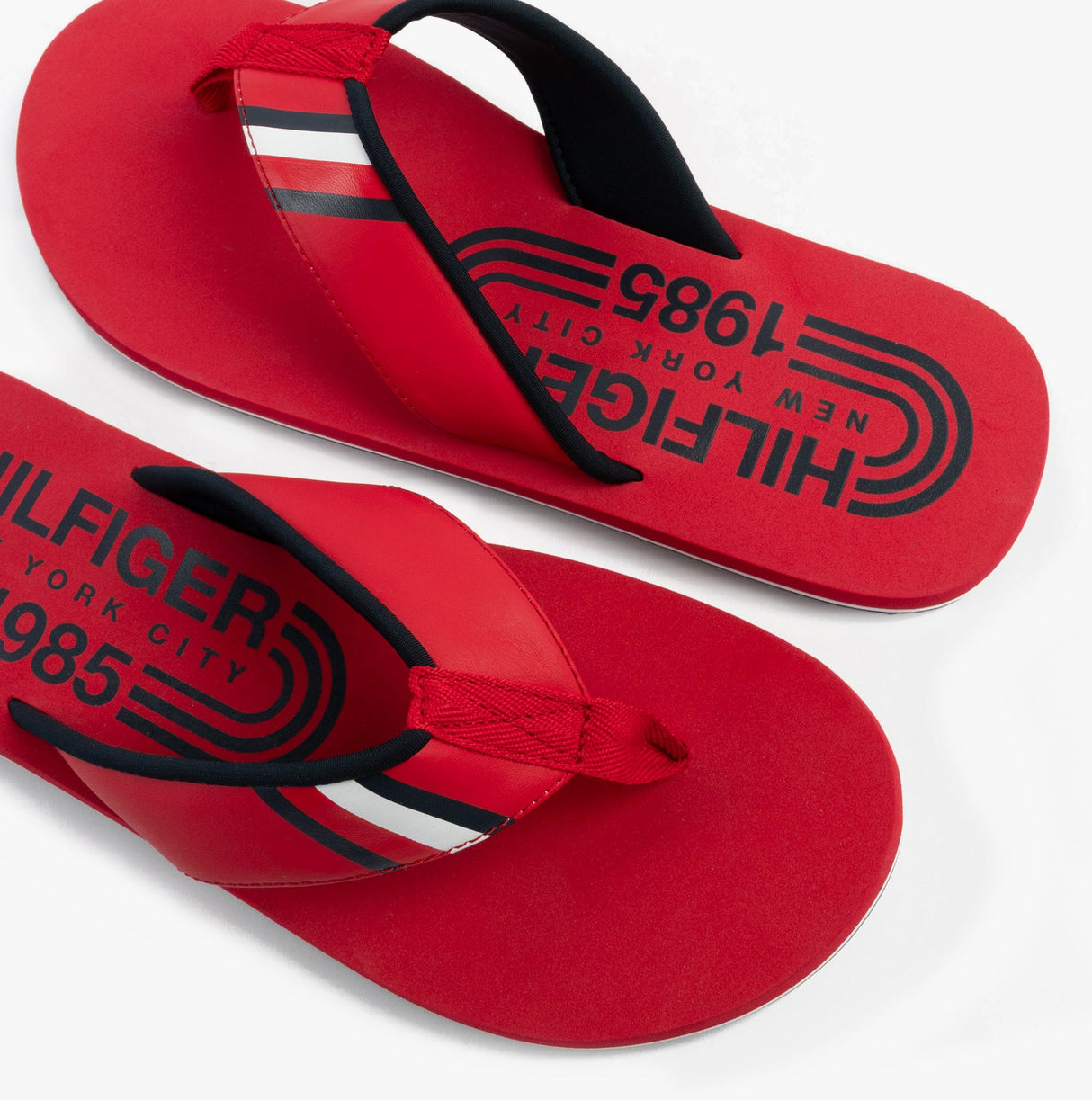 Tommy Hilfiger HILFIGER RWB PADDED Mens Flip Flops Primary Red