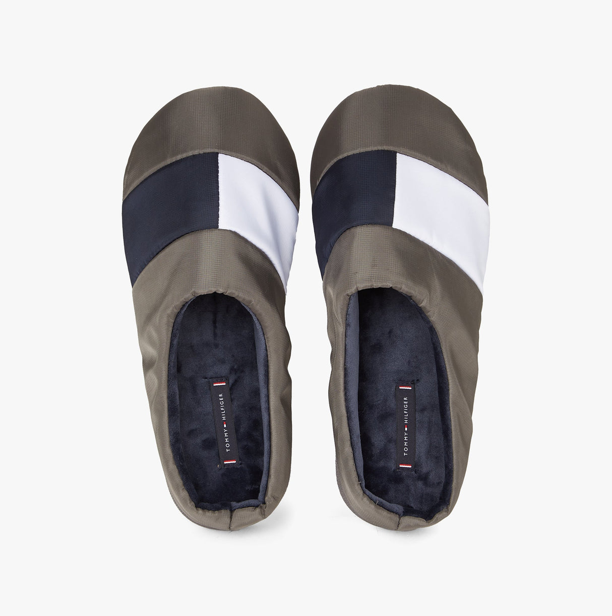 Tommy Hilfiger NYLON FLAG Mens Loafers Shady Stone