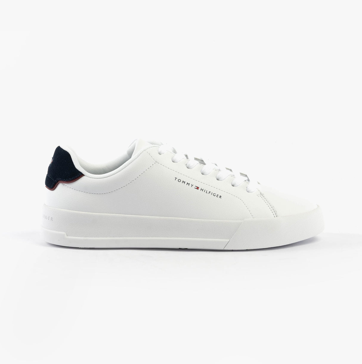 Tommy Hilfiger LOGO COURT Mens Trainers White/Desert Sky