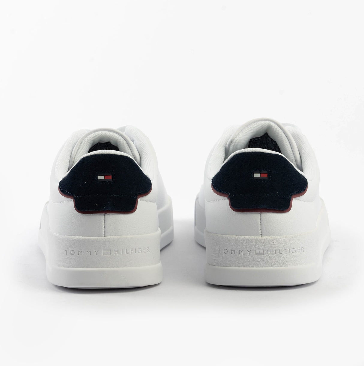 Tommy Hilfiger LOGO COURT Mens Trainers White/Desert Sky