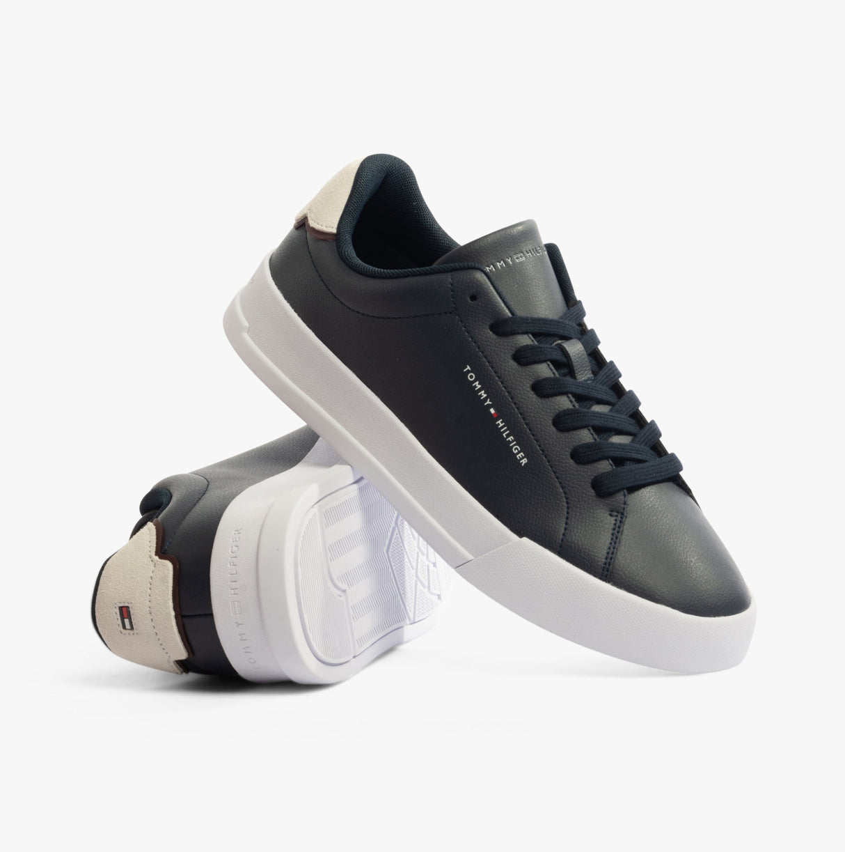 Tommy Hilfiger LOGO COURT Mens Trainers Desert Sky