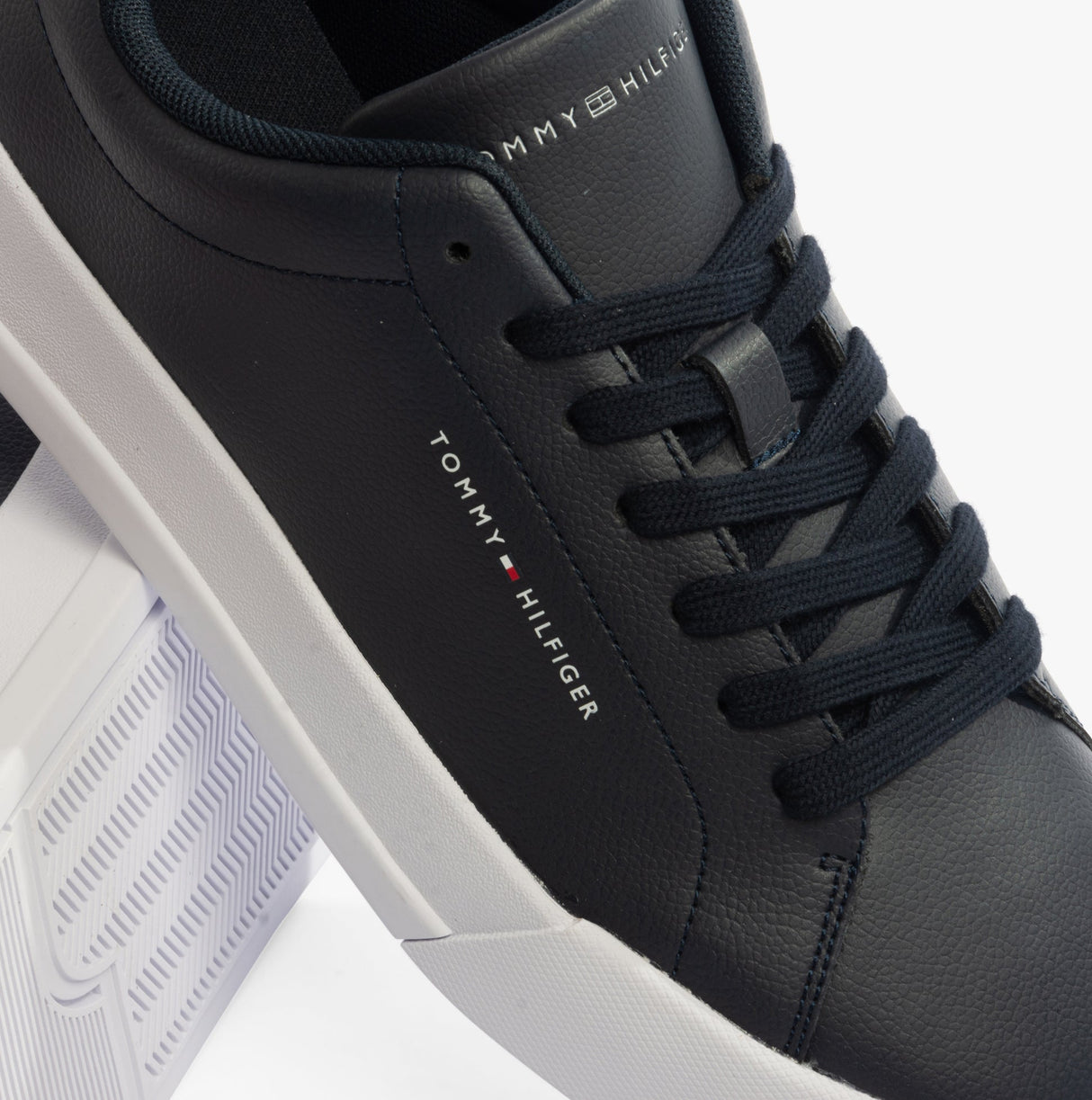 Tommy Hilfiger LOGO COURT Mens Trainers Desert Sky