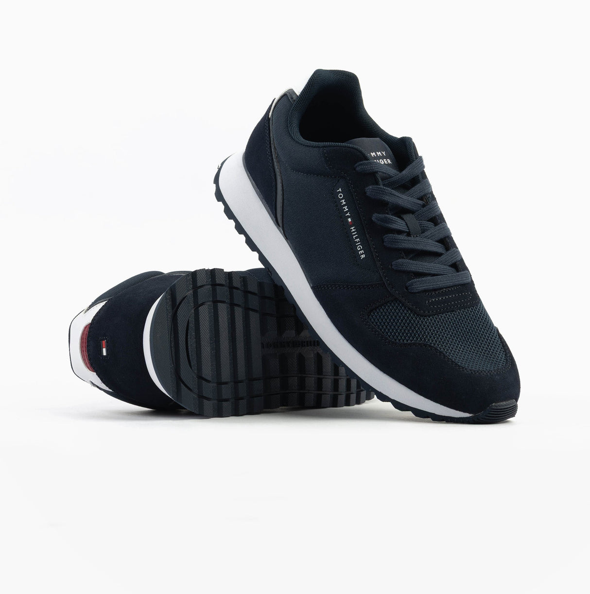 Tommy Hilfiger ESSENTIAL MIXED TEXTURE Mens Trainers Desert Sky