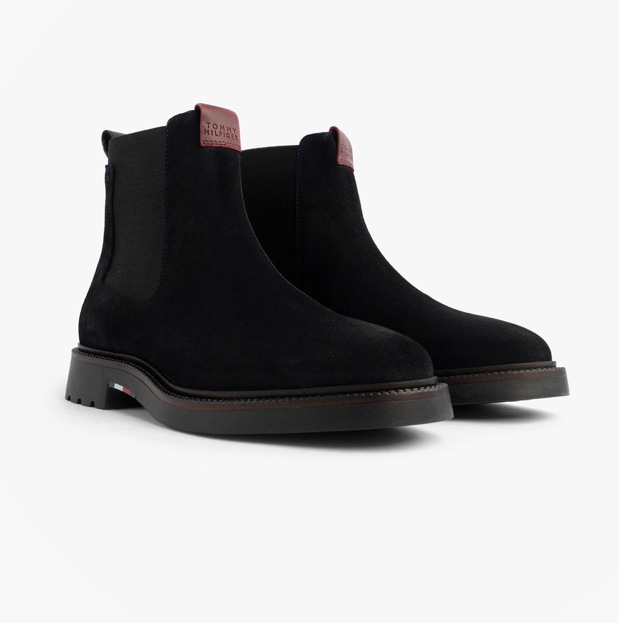 Tommy Hilfiger HILFIGER COMFORT Mens Suede Chelsea Boots Desert Sky