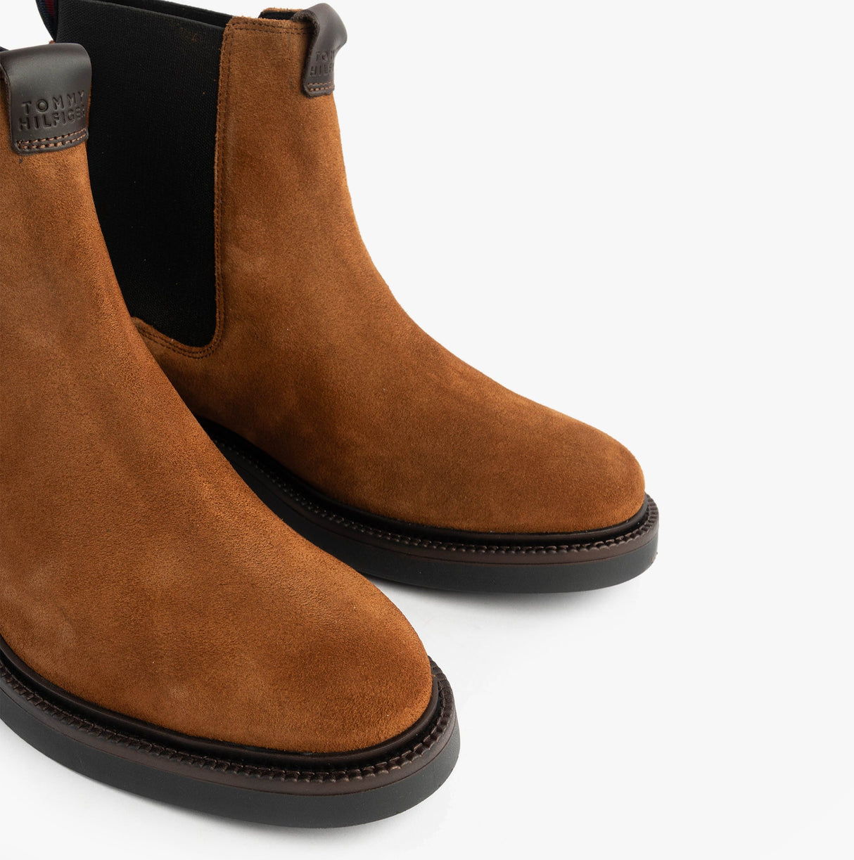 Tommy Hilfiger HILFIGER COMFORT Mens Suede Chelsea Boots Coconut Grove