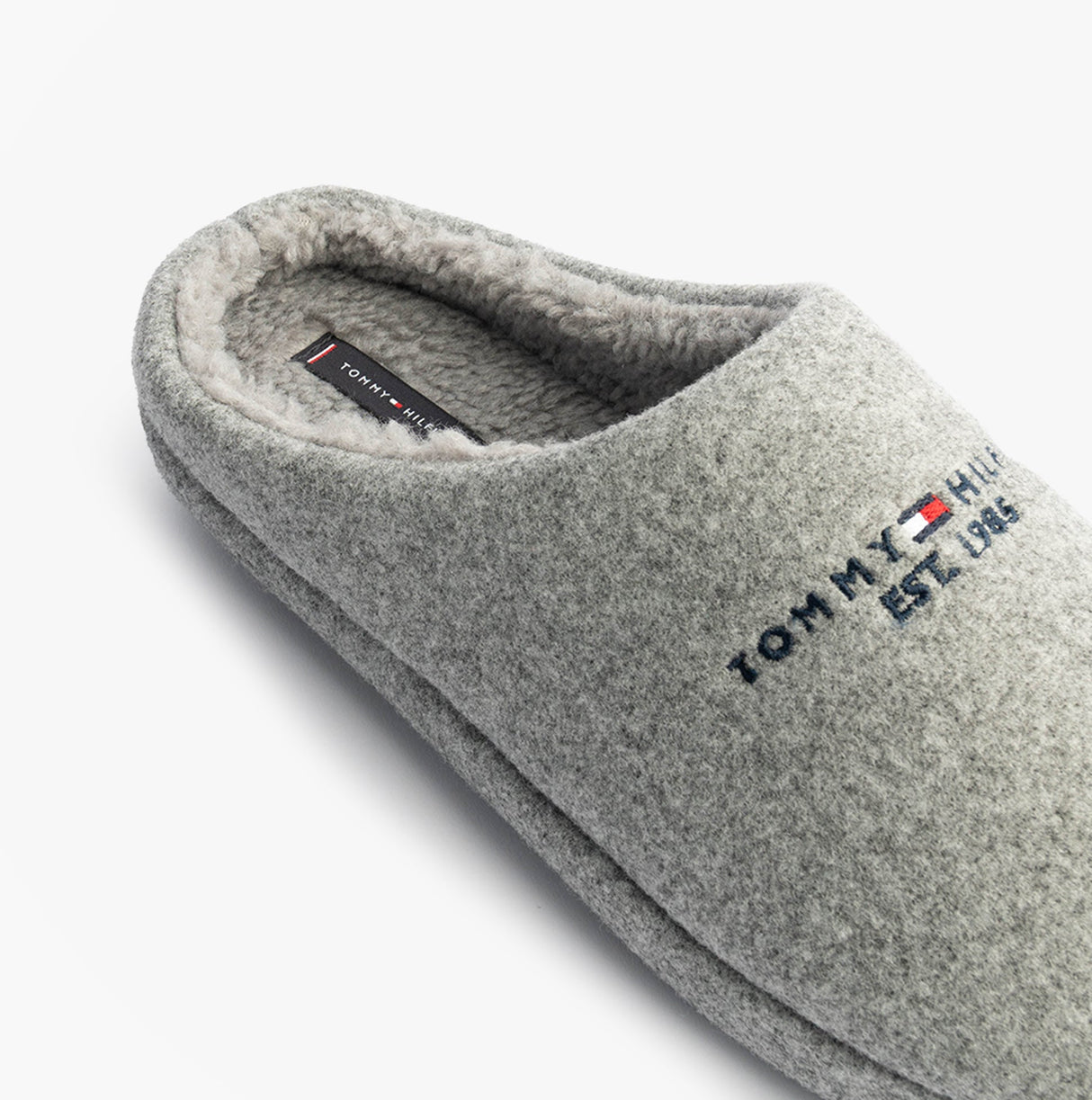 Tommy Hilfiger HILFIGER FELT HOUSE Mens House Slippers Universal Grey