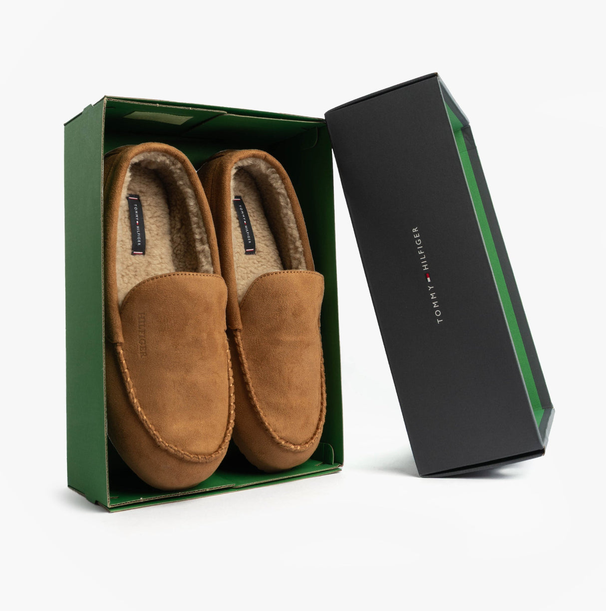 Tommy Hilfiger HILFIGER M SDE DRIVE Mens Mocassin Slippers Desert Khaki