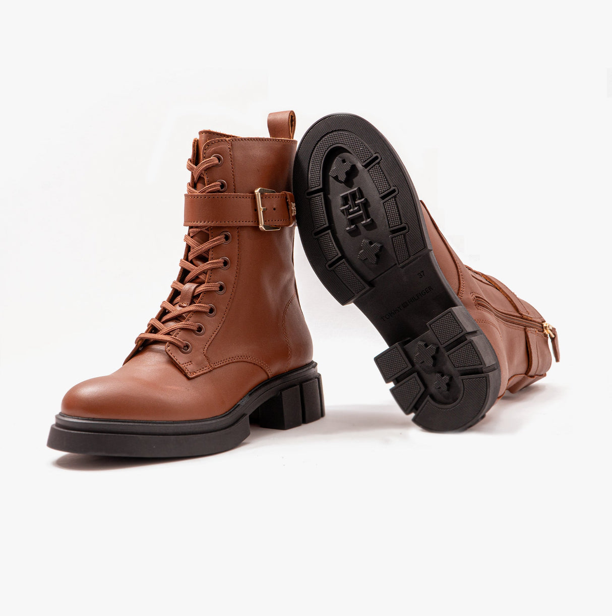 Tommy Hilfiger COOL FEMININE Womens Boots Natural Cognac