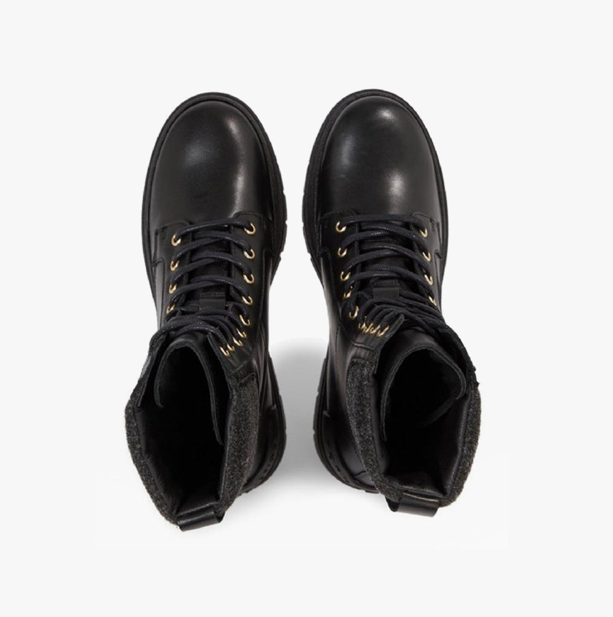 Tommy Hilfiger FEMININE FELT LACE UPIE Womens Boots Black