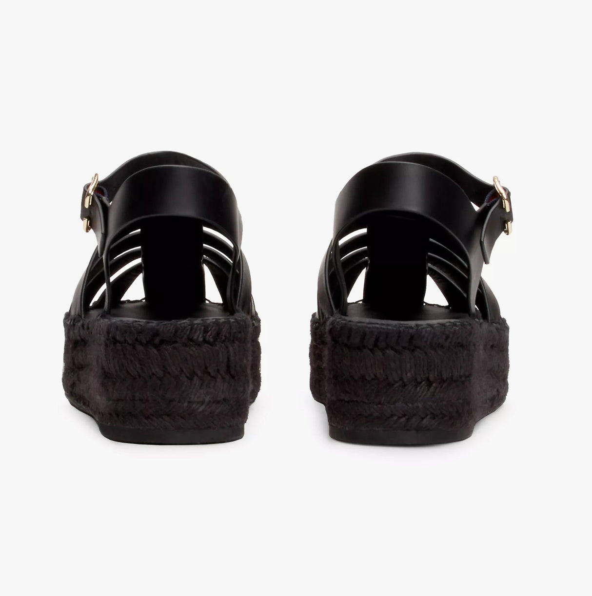 Tommy Hilfiger AUTHENTIC LEATHER Womens Espadrilles Black