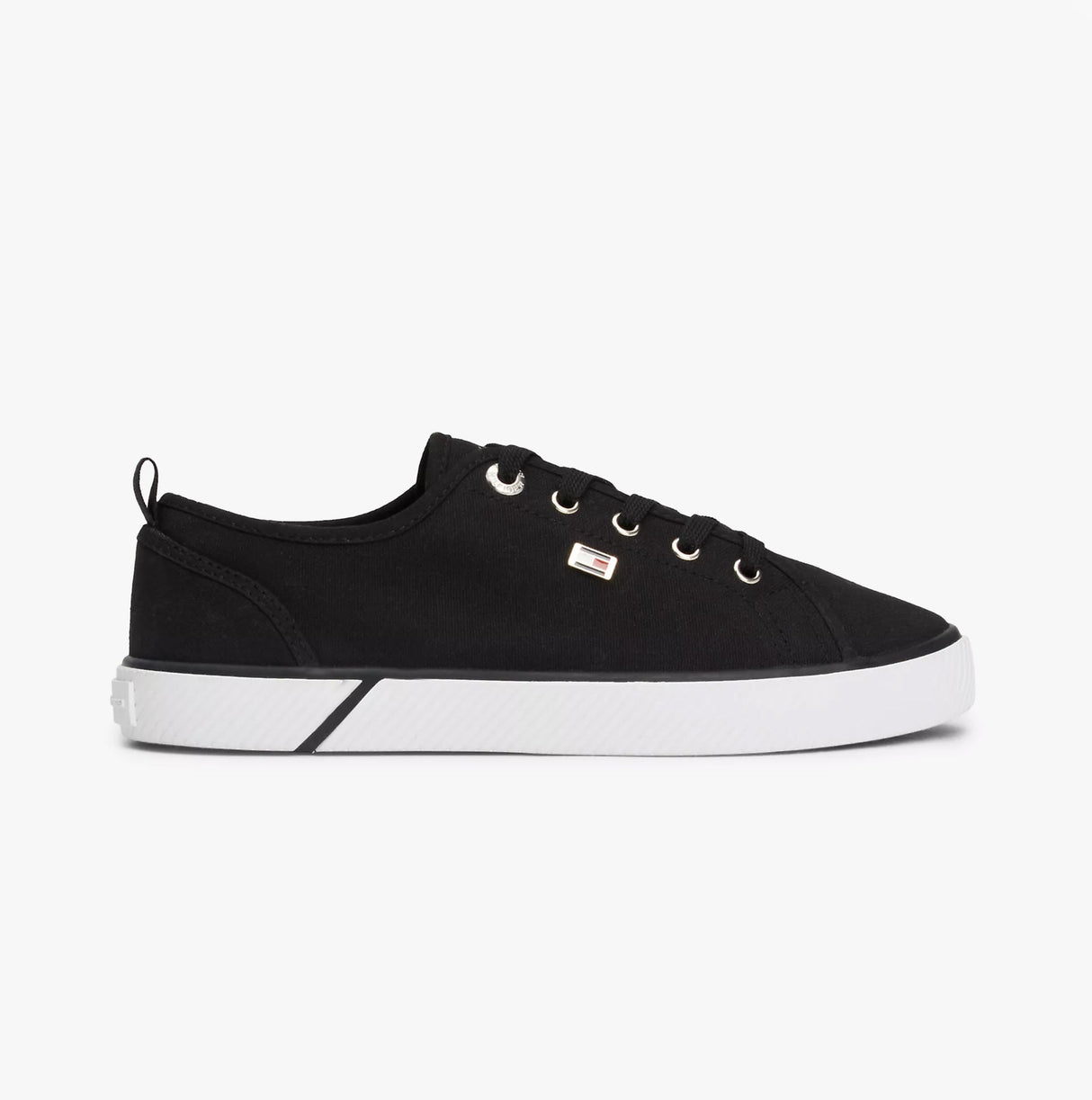 Tommy Hilfiger CANVAS SNEAKER Womens Sneakers Black