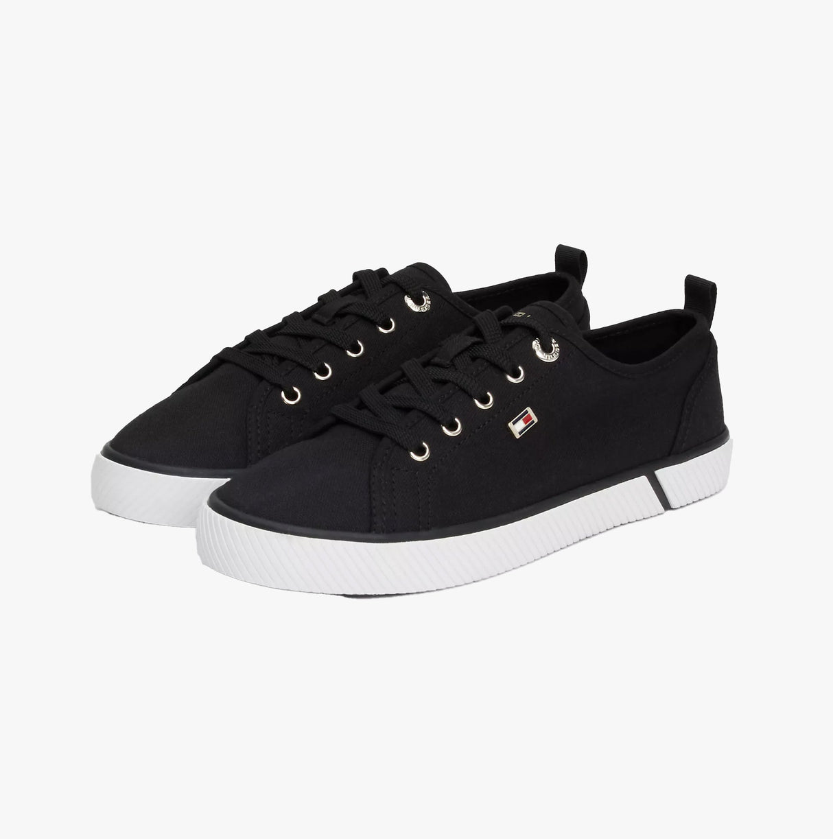 Tommy Hilfiger CANVAS SNEAKER Womens Sneakers Black
