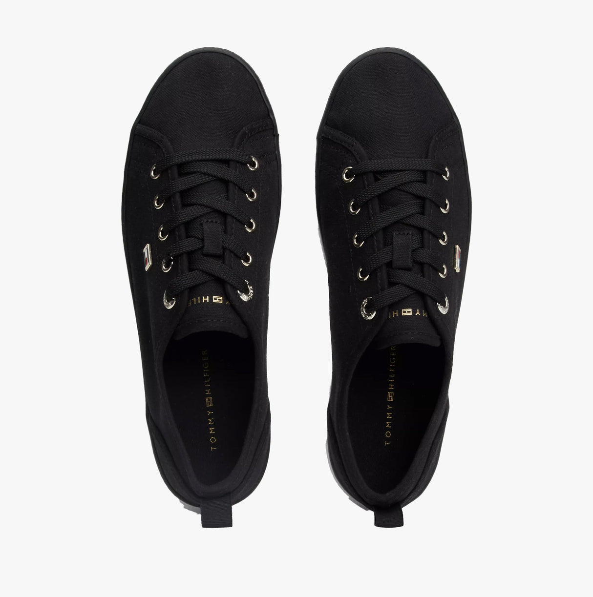 Tommy Hilfiger CANVAS SNEAKER Womens Sneakers Black