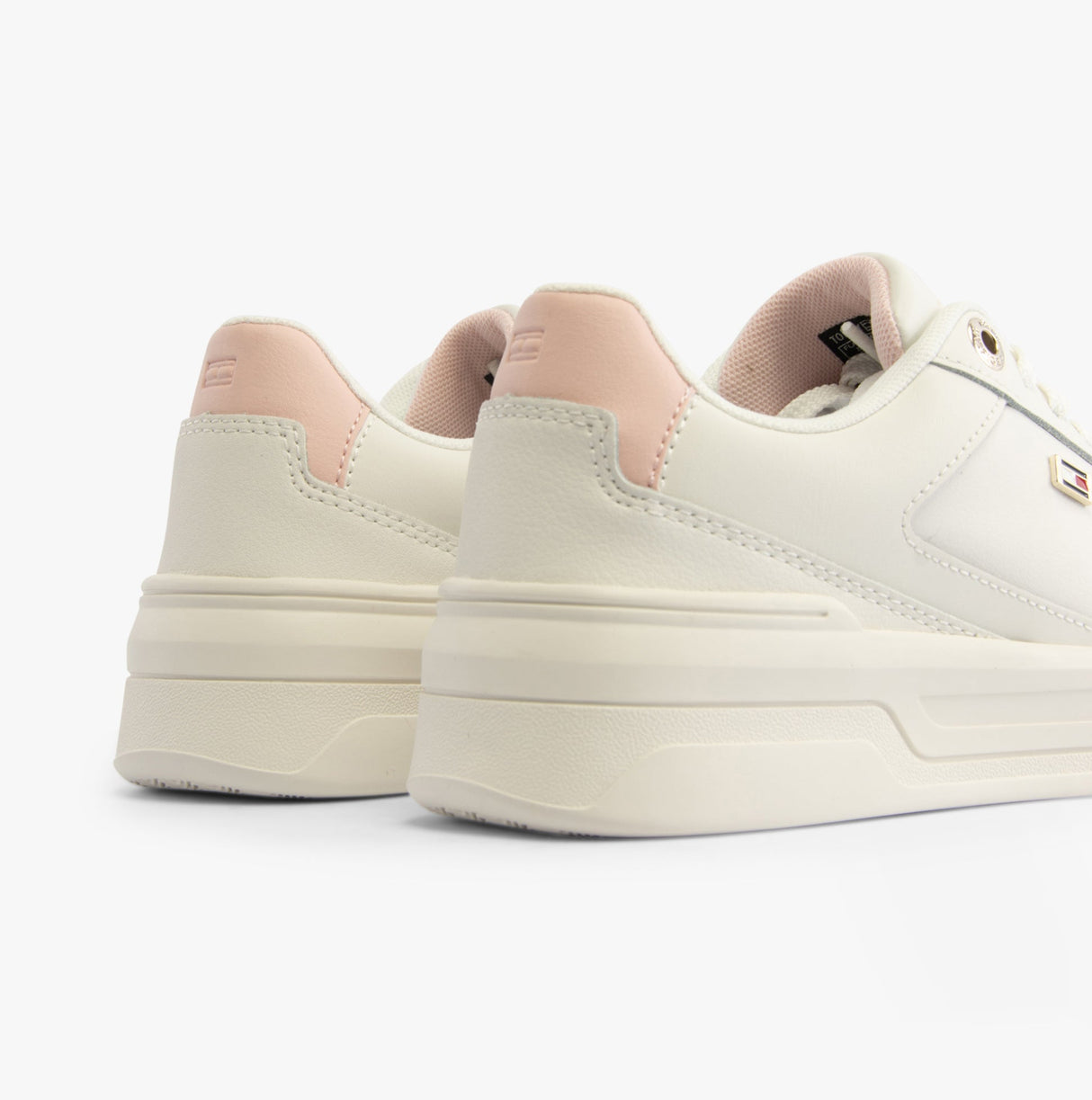 Tommy Hilfiger FLAG BASKET SNEAKER Womens Sneakers Ecru/Whimsy Pink