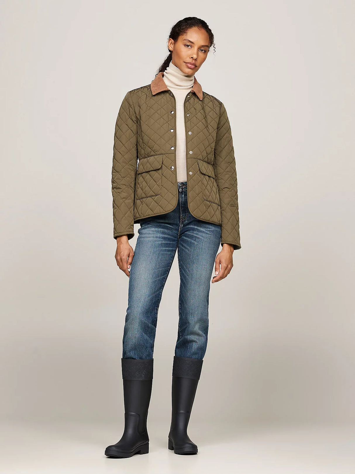 Tommy Hilfiger RUBBER Womens Long Boots Black