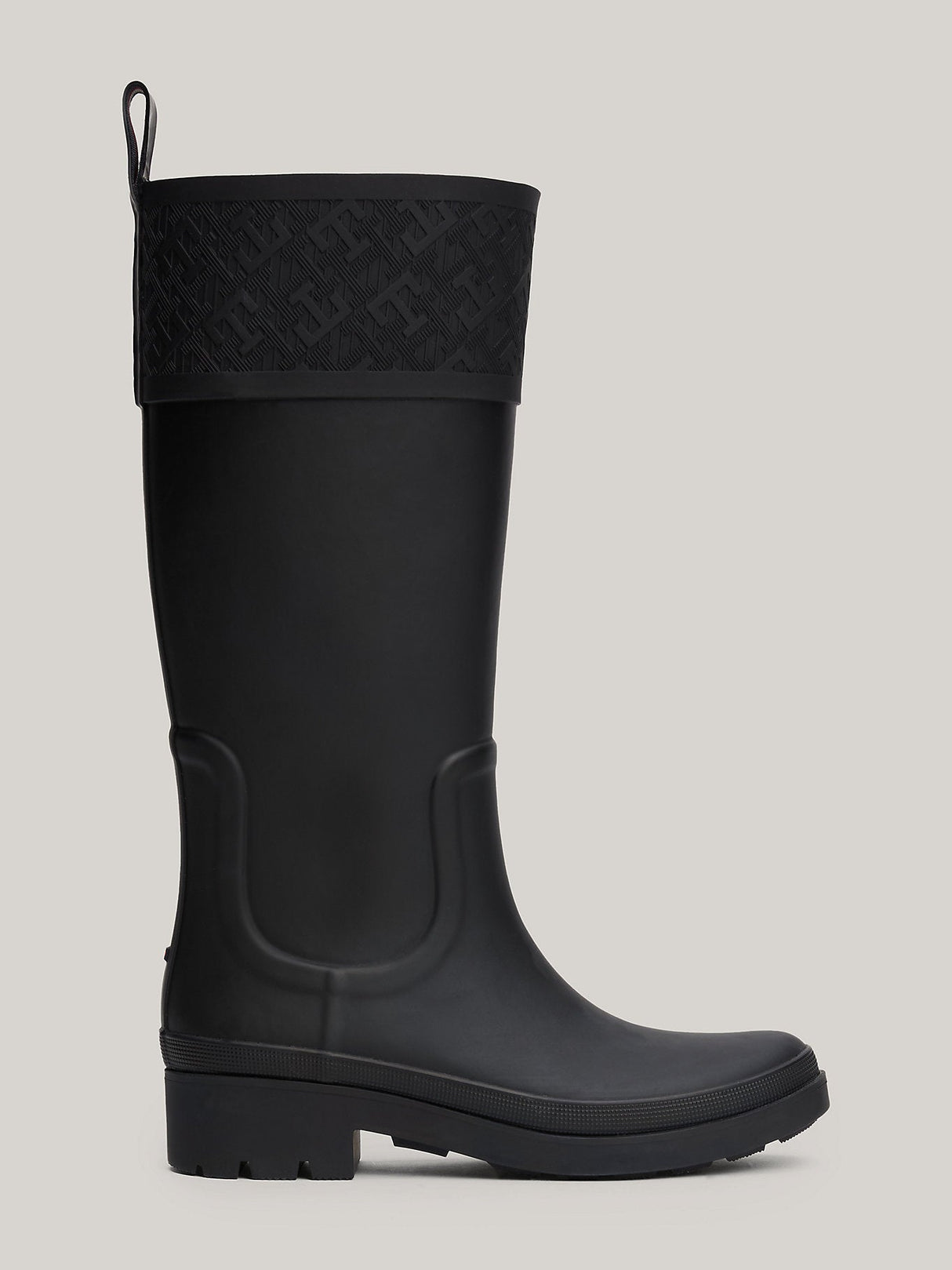 Tommy Hilfiger RUBBER Womens Long Boots Black