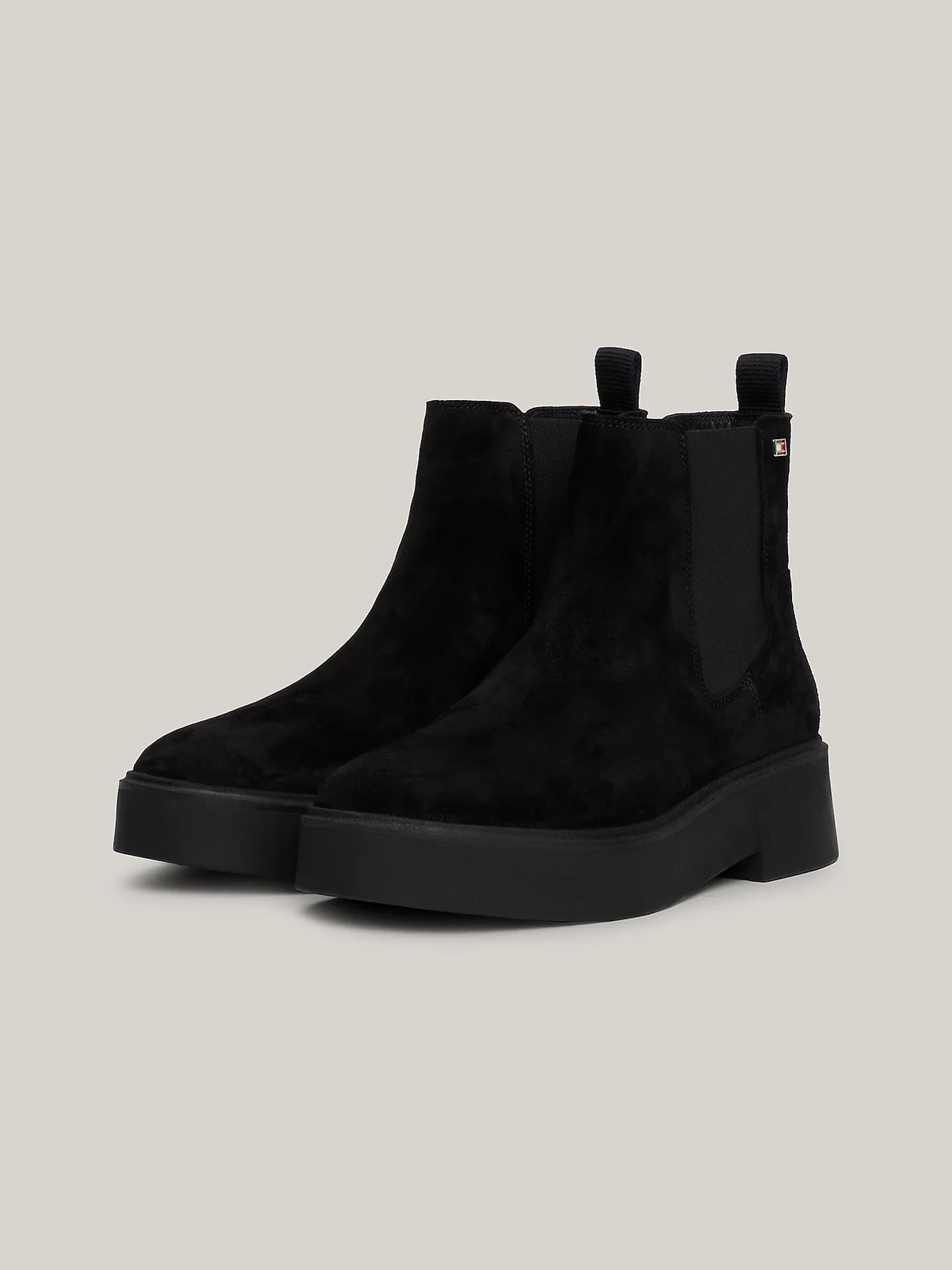 Tommy Hilfiger MINIMAL SUEDE Womens Chelsea Boots Black