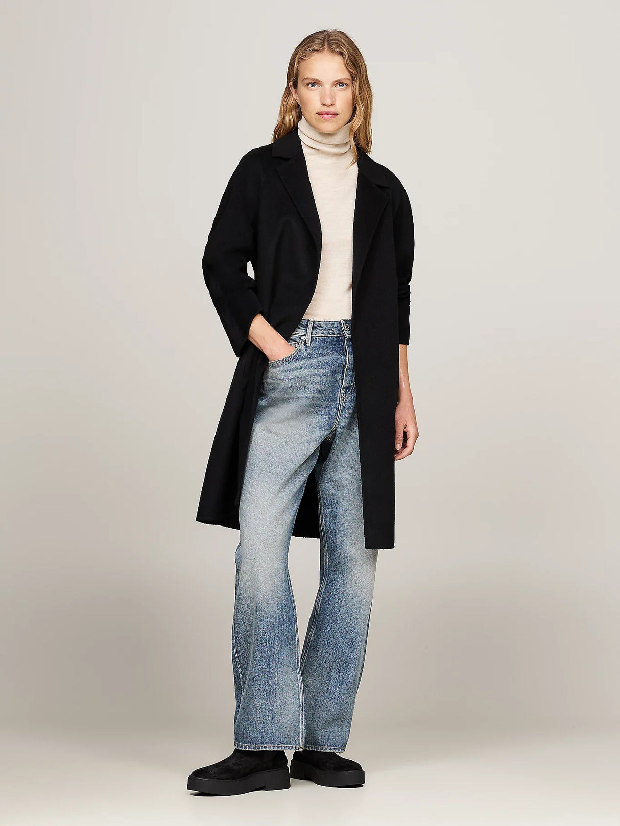 Tommy Hilfiger MINIMAL SUEDE Womens Chelsea Boots Black