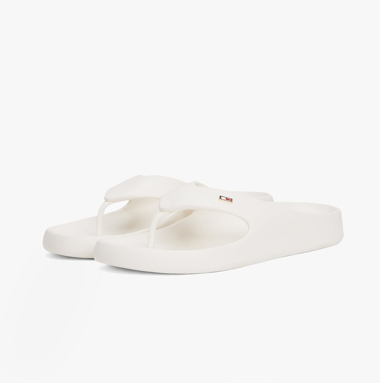 Tommy Hilfiger ENAMEL FLAG CONTOURED Womens Sandals Ancient White