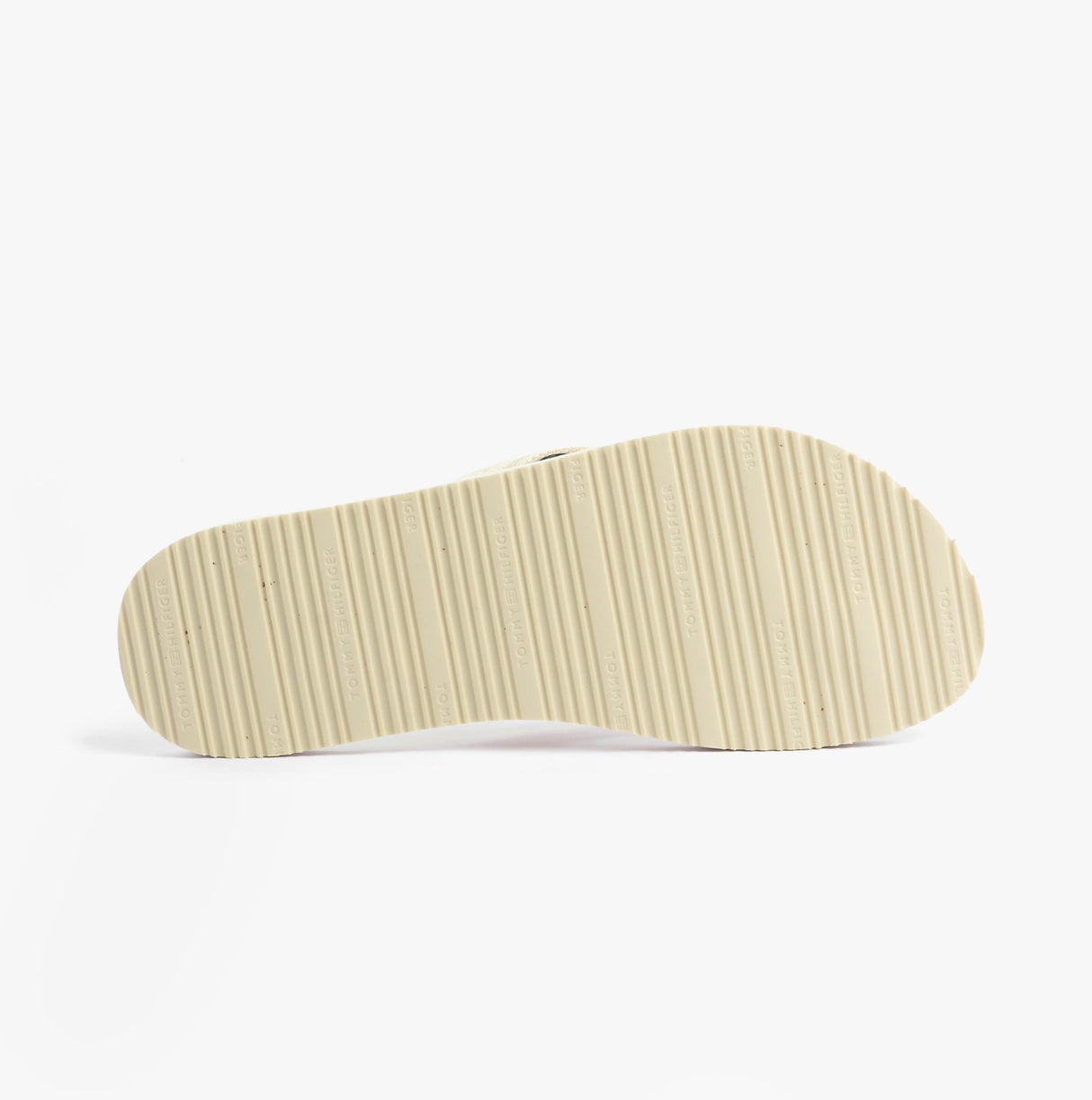 Tommy Hilfiger STRIPES LOGO Womens Flip-Flops Ivory