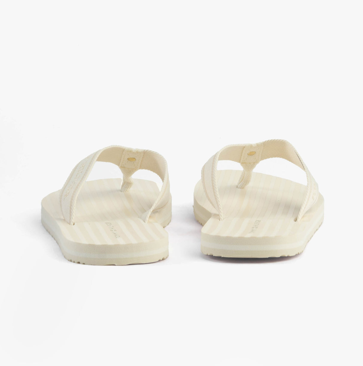 Tommy Hilfiger STRIPES LOGO Womens Flip-Flops Ivory