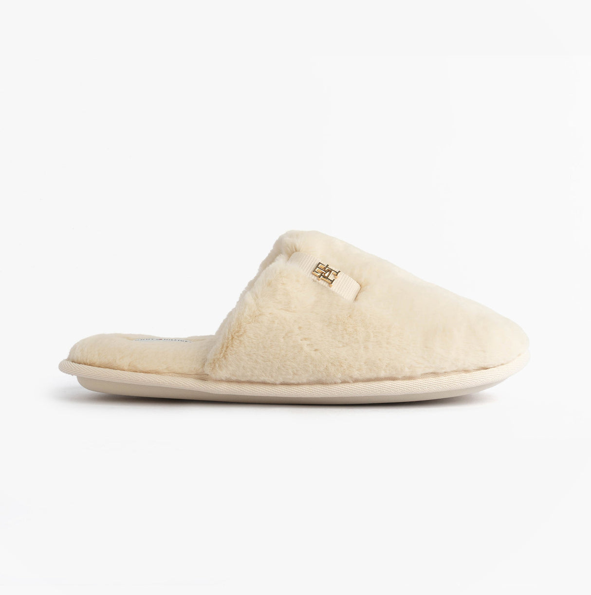 Tommy Hilfiger TH FAUX FUR HOUSE SH Womens Slippers Ancient White