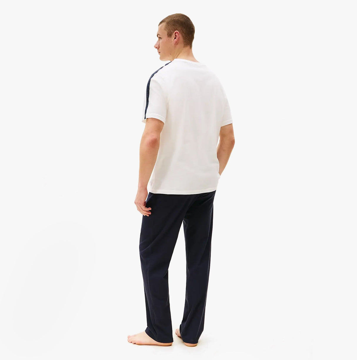 Tommy Hilfiger TH ESTABLISHED Mens T-Shirt Ecru