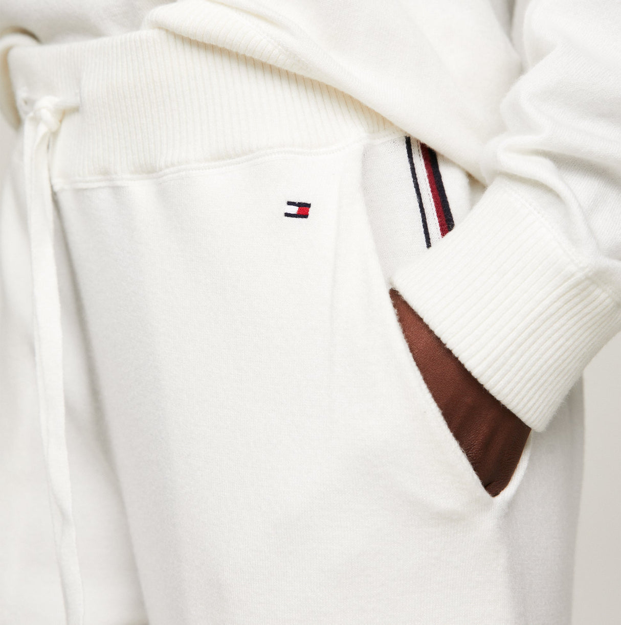 Tommy Hilfiger CUFF PANTS C&S Womens Pants Ecru