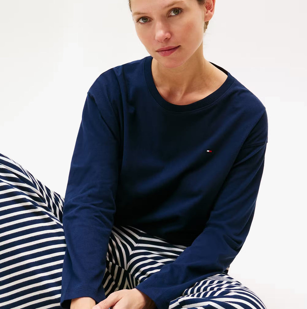 Tommy Hilfiger LS JERSEY RELAXED PJ Womens Set Multicoloured