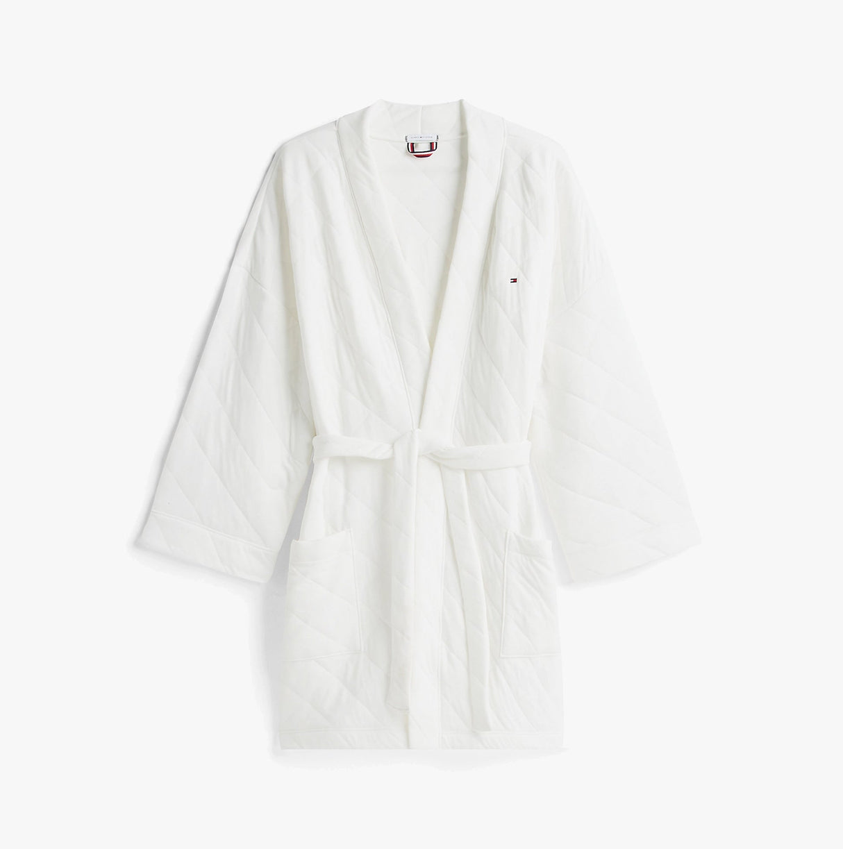Tommy Hilfiger GIFT QUILTED ROBE Womens Bathrobes Ivory