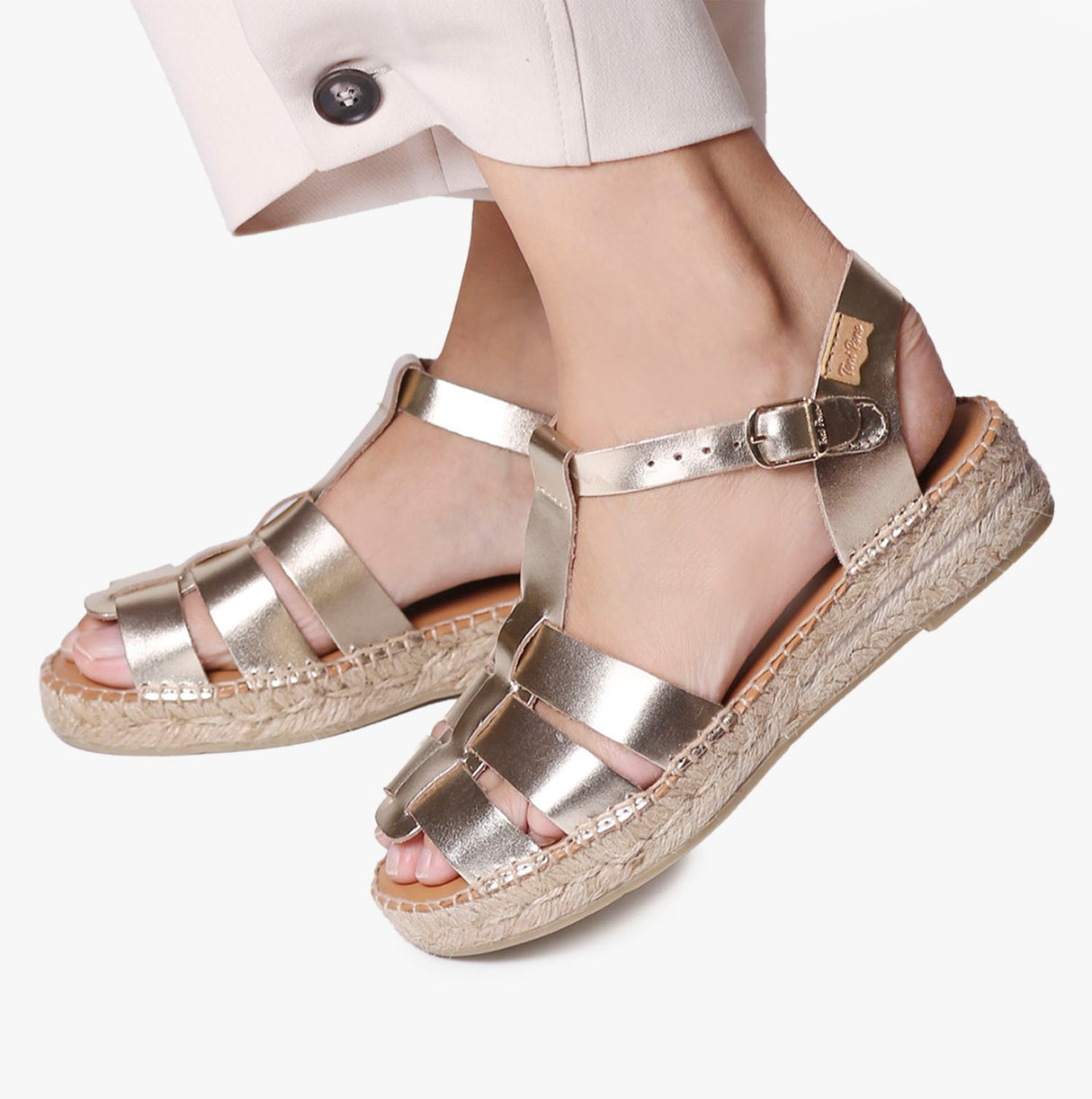 Toni Pons EMMA Womens Espadrille Sandals Platinum