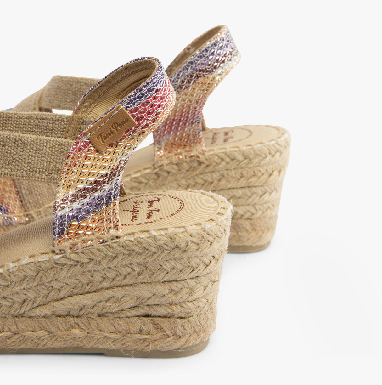 Toni Pons TRITON Womens Vegan Wedge Espadrilles Multi