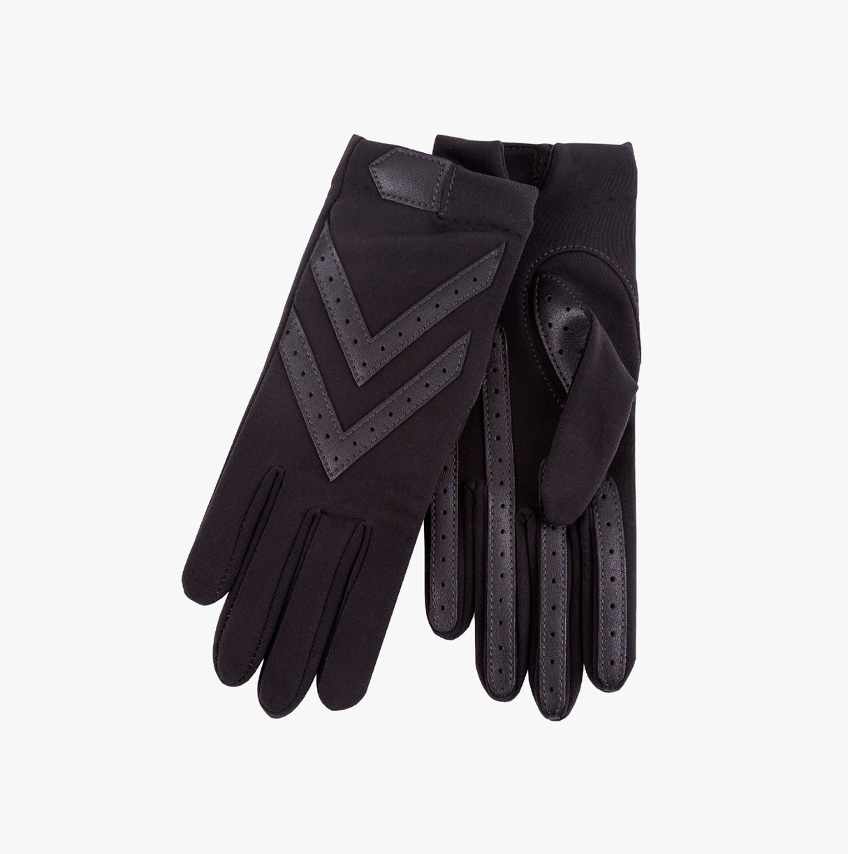 Totes Isotoner ORIGINAL STRETCH GLOVE WITH SMARTOUCH Womens Gloves Black