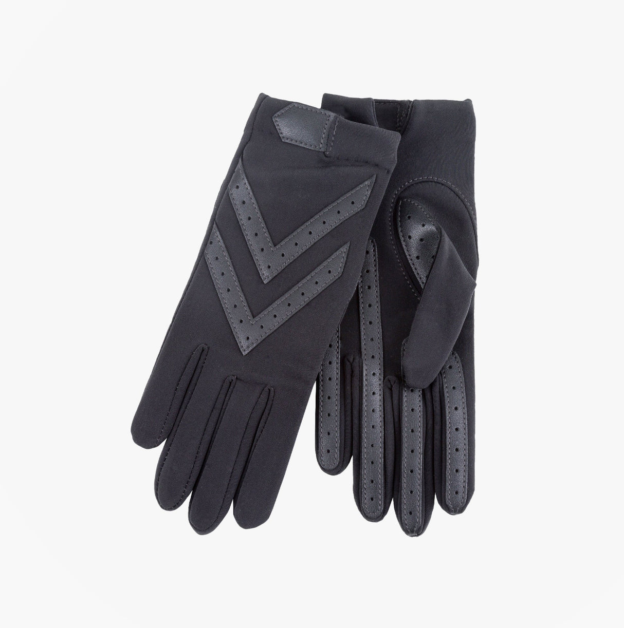 Totes Isotoner ORIGINAL STRETCH GLOVE WITH SMARTOUCH Womens Gloves Charcoal