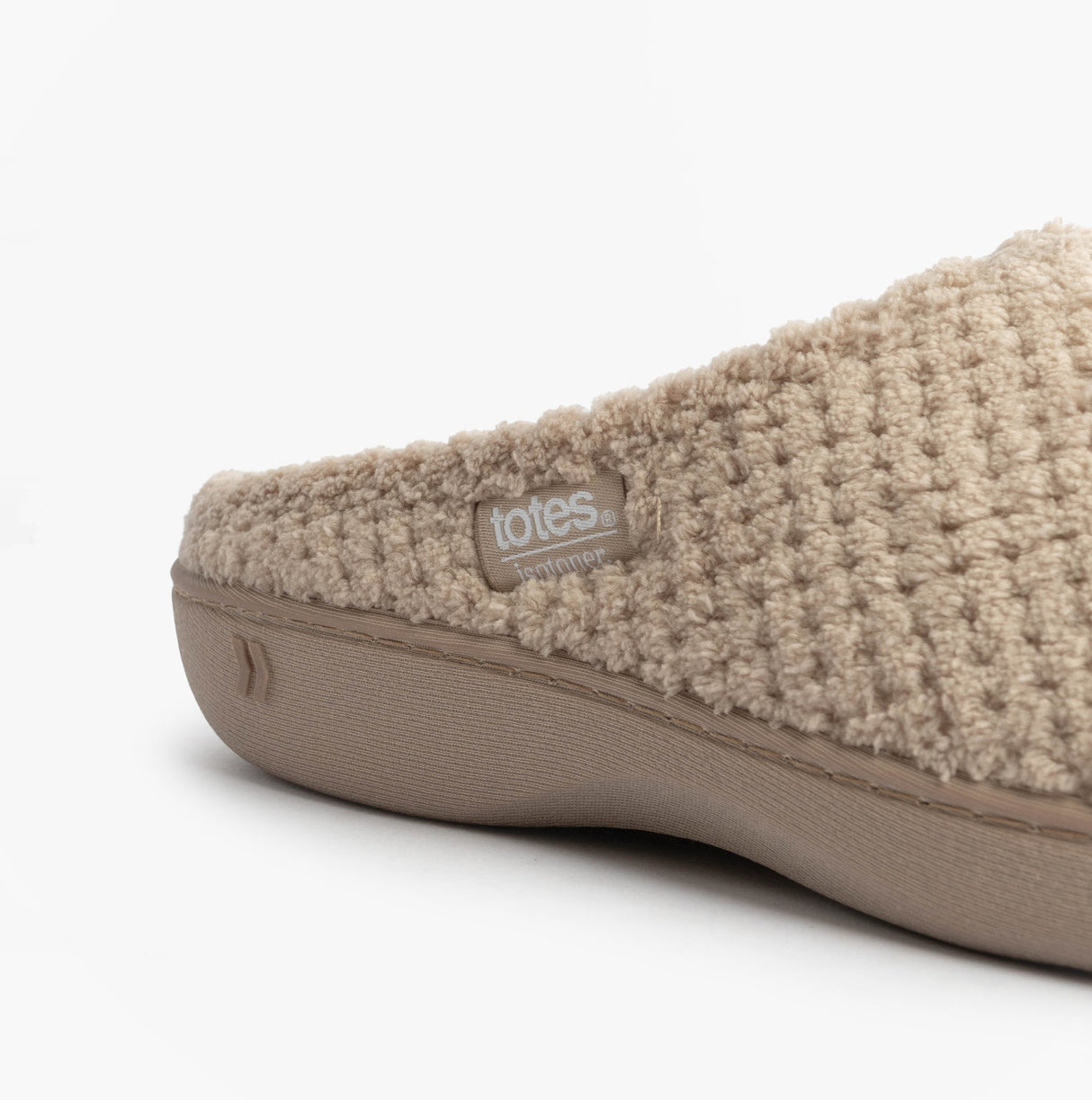 Totes Isotoner POPCORN TERRY Womens Mule Slippers Oat