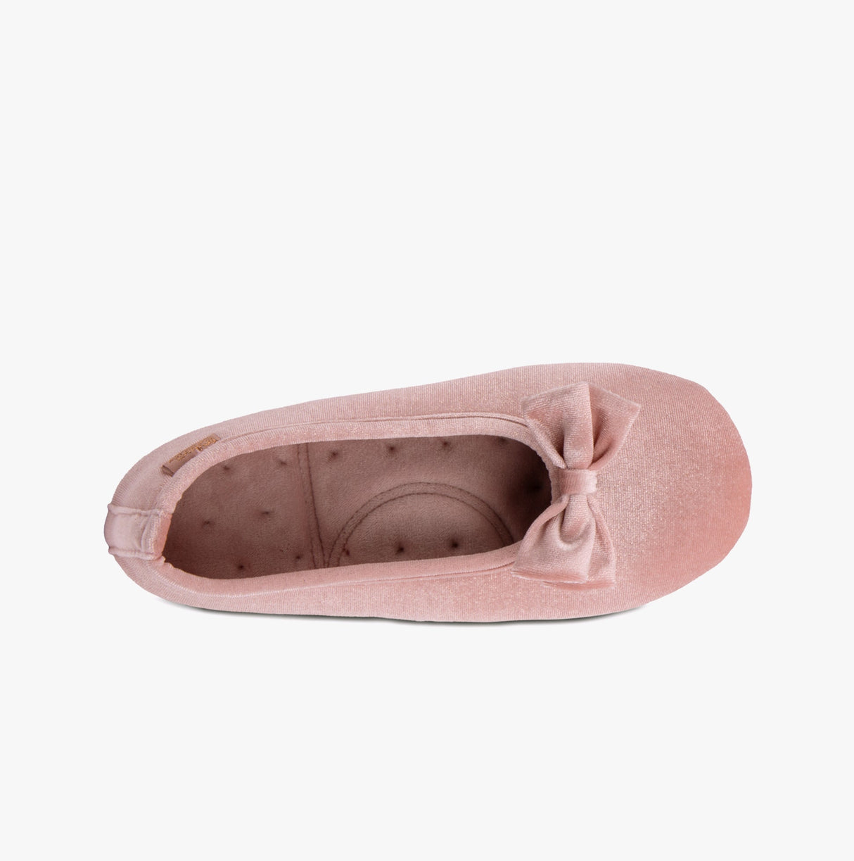 Totes Isotoner SPARKLE VELOUR BALLET Womens Ballet Slippers Pink