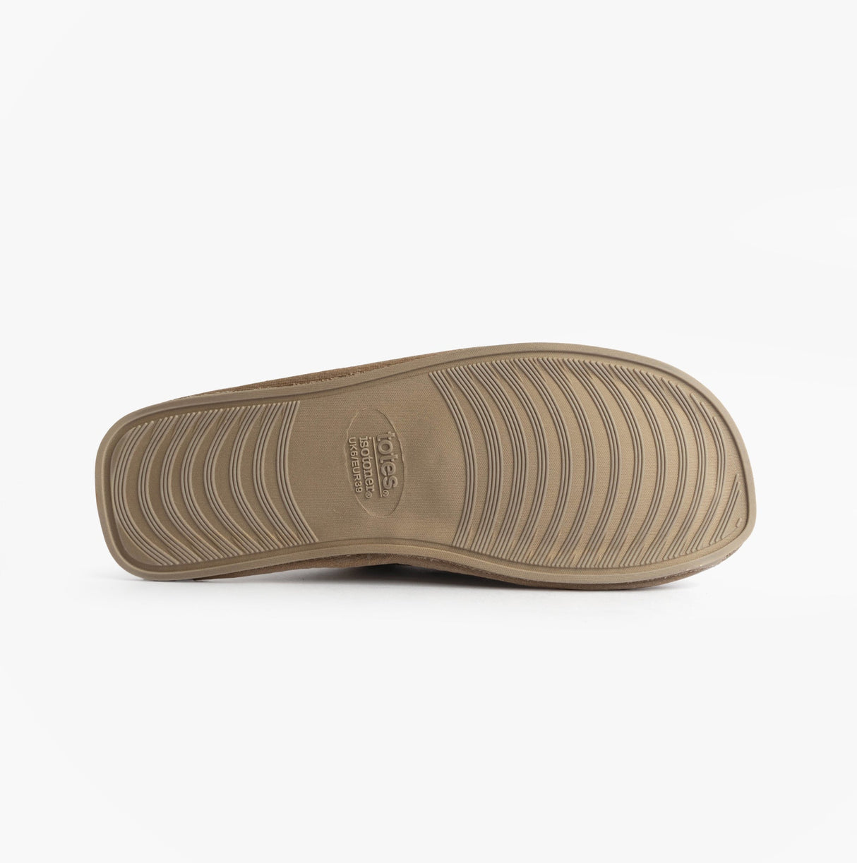 Totes Isotoner REAL SUEDE MULE Womens Slippers Sand