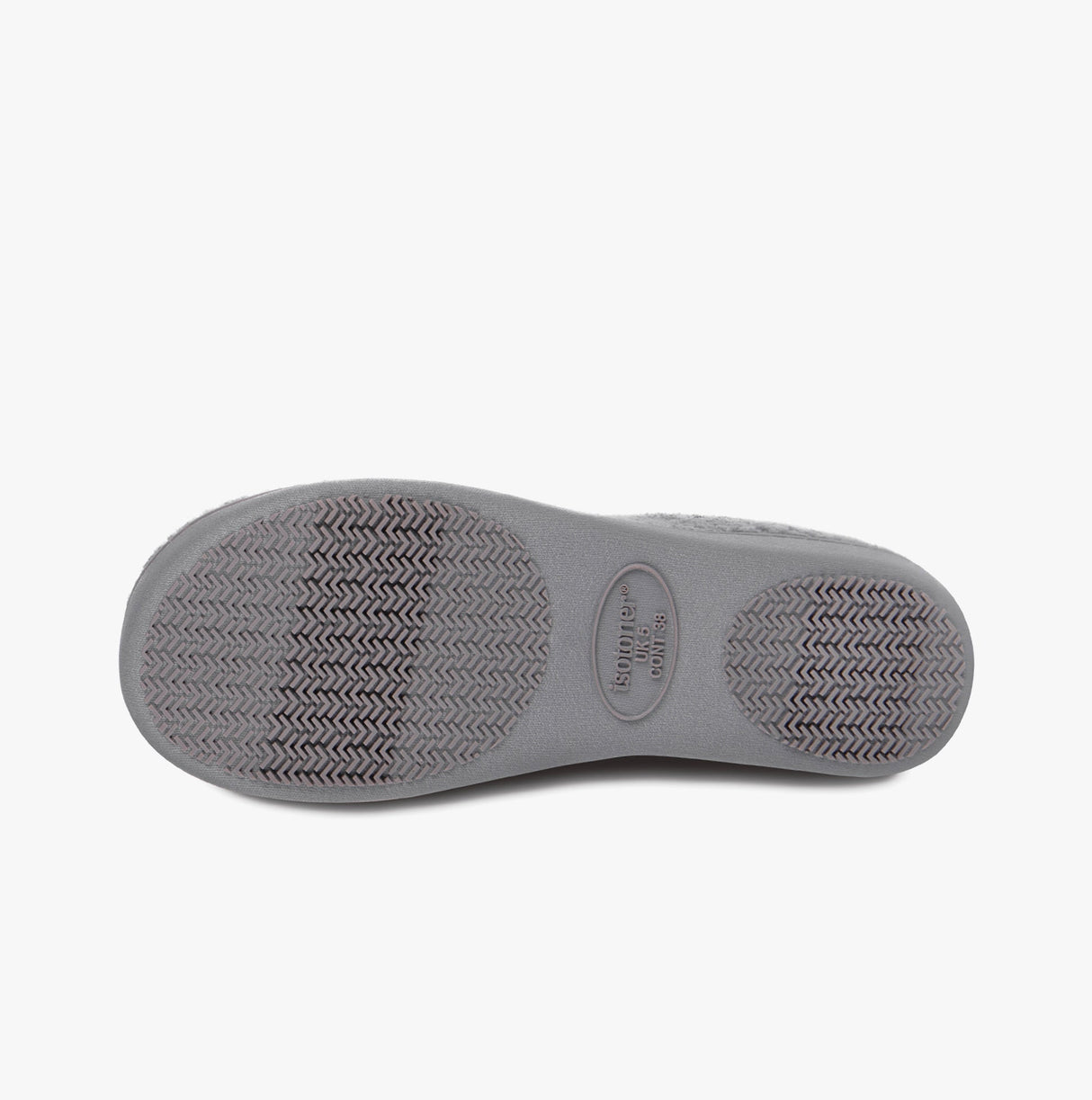 Totes Isotoner POPCORN FULL BACK BOOTIE Womens Slippers Grey