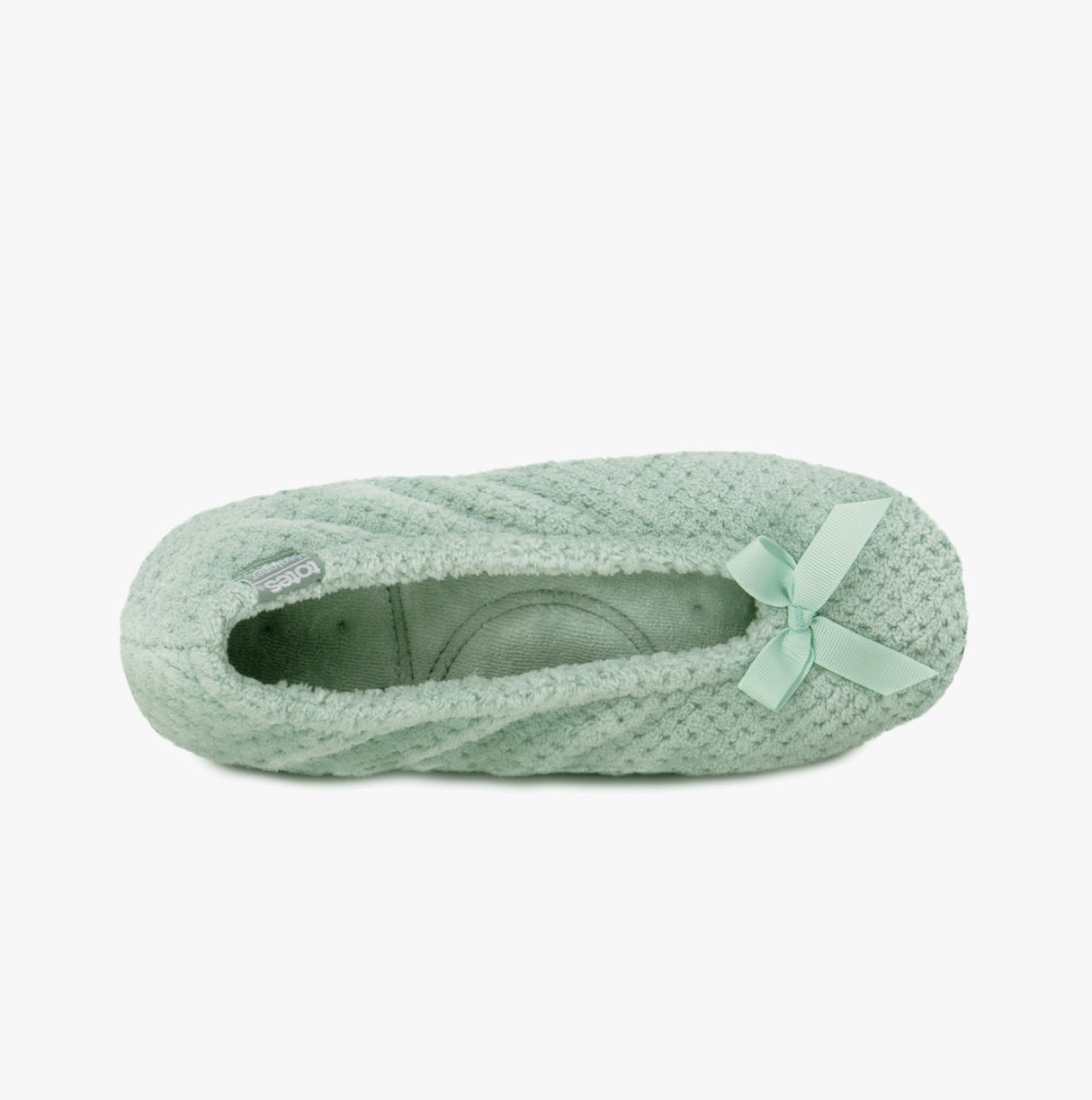 Totes Isotoner POPCORN BALLET Womens Ballerina Slippers Mint