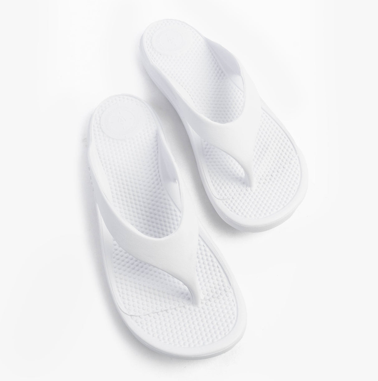 Totes Sol Bounce 0350FWHI Womens Toe Post Sandals White