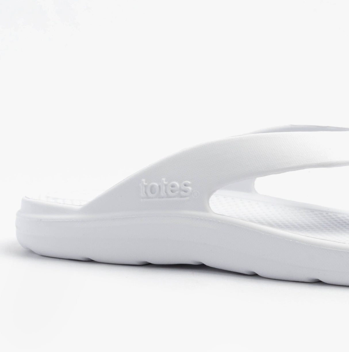 Totes Sol Bounce 0350FWHI Womens Toe Post Sandals White