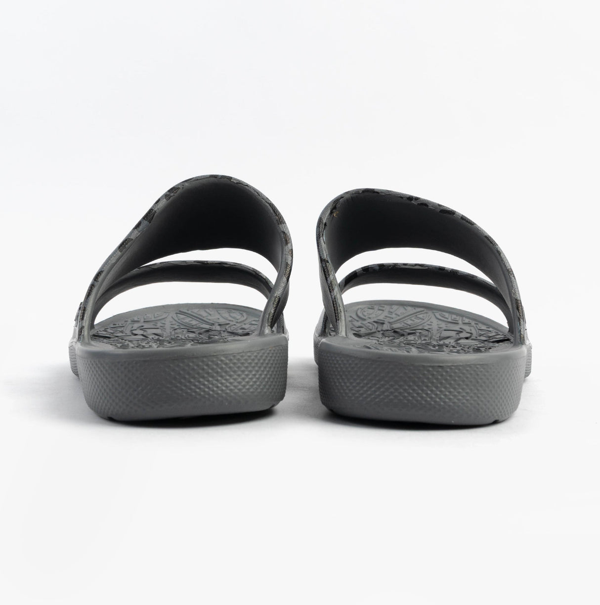 Totes Sol Bounce 0351FGLE Womens Double Strap Slides Grey Leopard