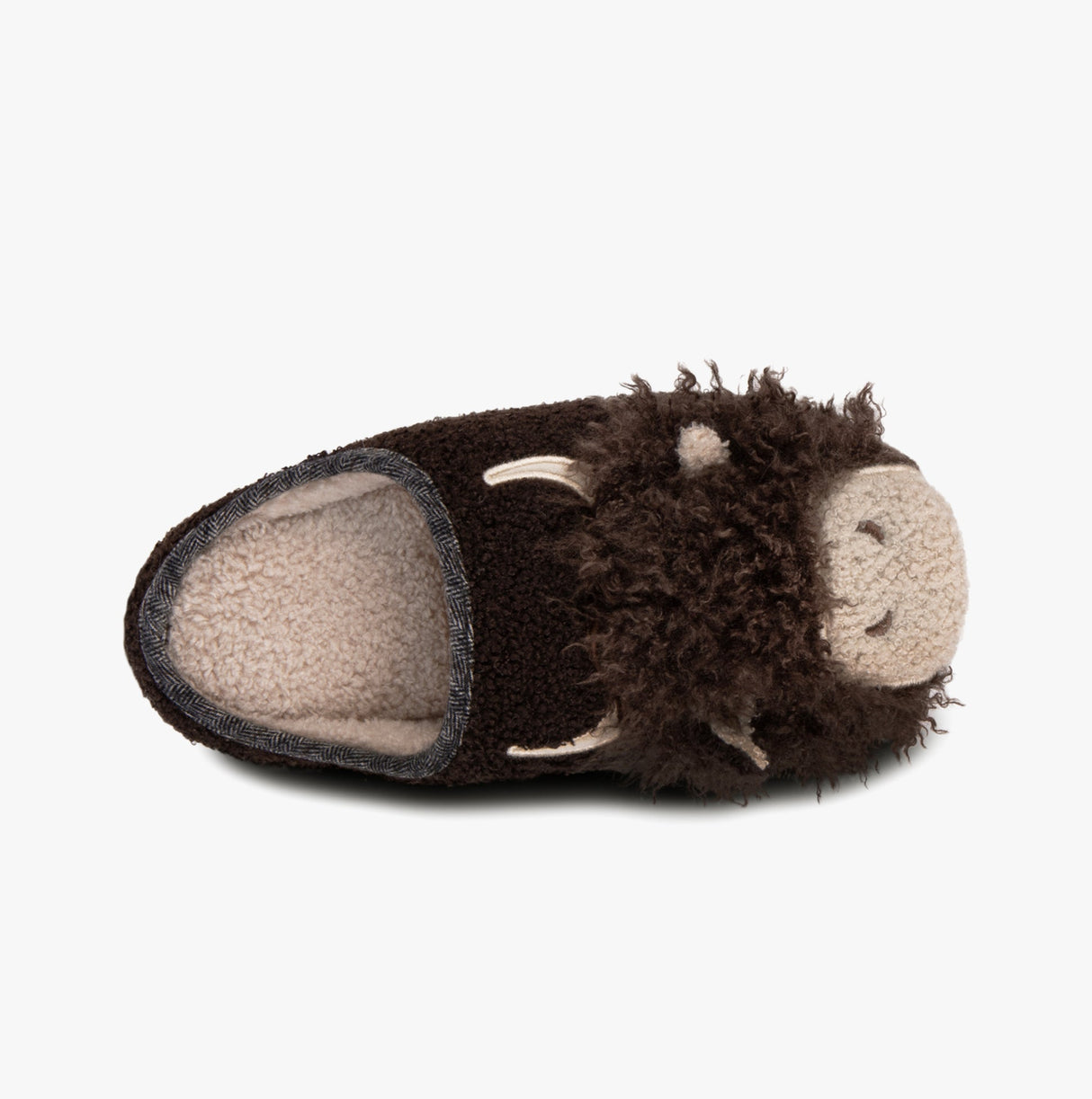 Totes Toasties NOVELTY APPLIQUE MULE Slippers Mens Brown