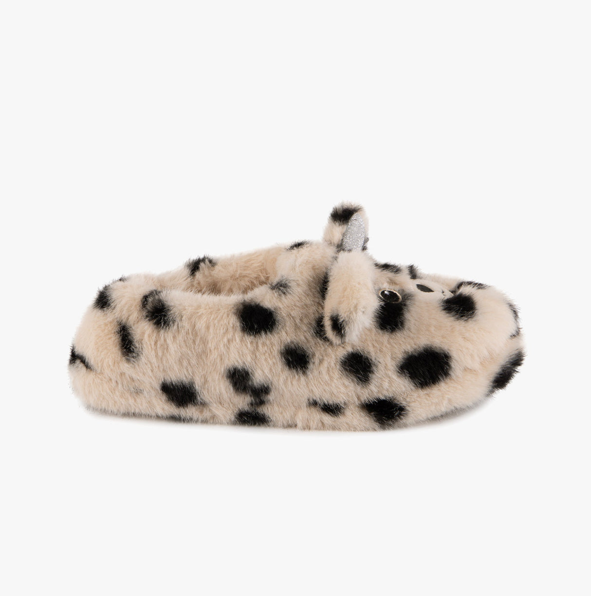 Totes Toasties NOVELTY FAUX FUR Slippers Womens Dalmatian