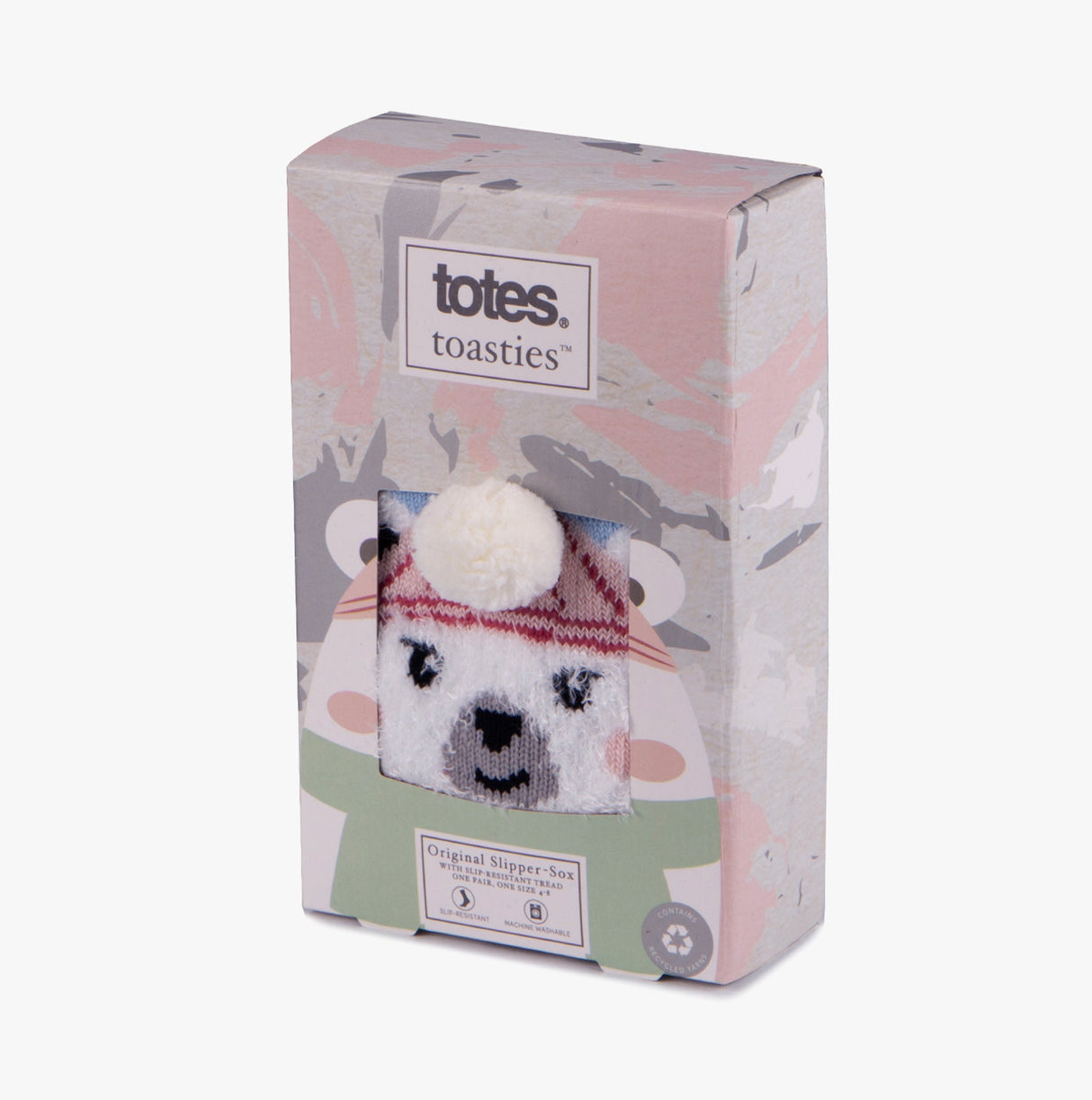 Totes Toasties SINGLE ORIGINAL SLIPPER SOCKS Womens Socks Polar Bear